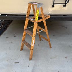 Step Ladder Solid Wood Made By Keller In America 4 Foot High Like You