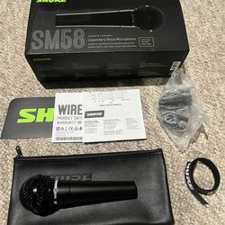 Shure SM58 Cardioid Dynamic Vocal Microphone Limited Edition Black