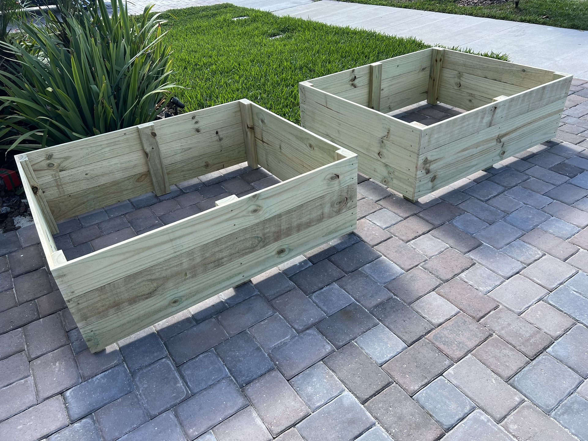 π»π In-Ground Outdoor Raised Garden Bed Wood Box Pl(4ft L x 4ft W x 18 In H) For πͺ΄ Herbs ππΈ Flowers