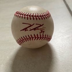 Kevin Kiermaier Signed MLB Game Used Baseball