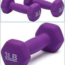 Neoprene Dumbbell Hand Weights for Exercise and Muscle Toning
