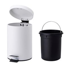 IKEA VORGOD pedal bin, white, 3 l