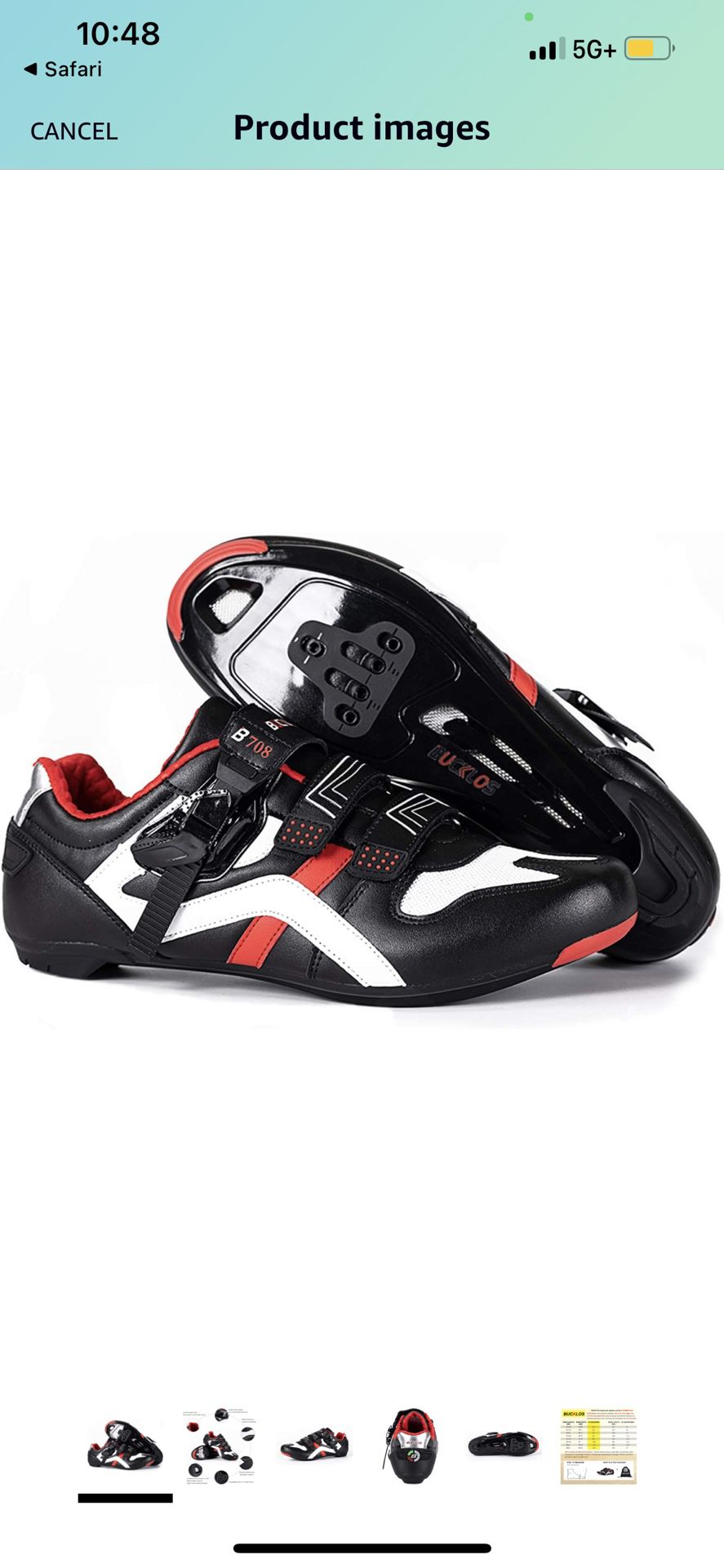 BUCKLOS Cycling Shoes Mens Compatible with Peloton Indoor Outdoor Biking Shoes Precise Buckle Strap fit Spinning Shoes Bicycle Sneakers for SPD 