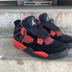 Jordan 4 Retro Red And Black 