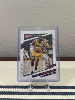 LeBron James 2021-22 Donruss Lakers Basketball Card