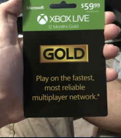 12 Month Xbox Live Card 