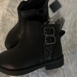 OshKosh B’Gosh Girls Black Boots New