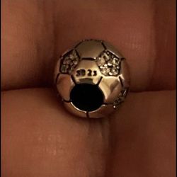 Soccer Ball Silver Charm S925