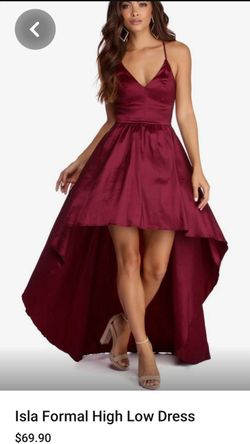 Be EXTRA Romantic BRUNO Mars Is Coming! Burgundy High Low Dress