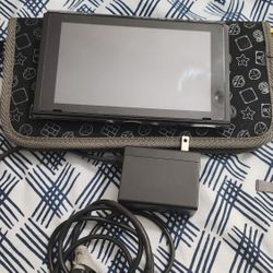Nintendo Switch Neon + Yellow Joycons + Case + SD Card
