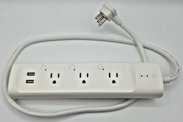 TP-Link Kasa Smart Wi-Fi Power Strip 3 Outlet 2 USB KP303 White
