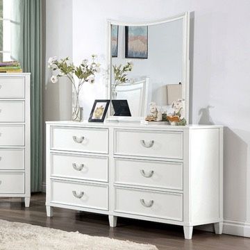 WHITE 6-DRAWER DRESSER CABINET ONLY | TOCADOR GABETA