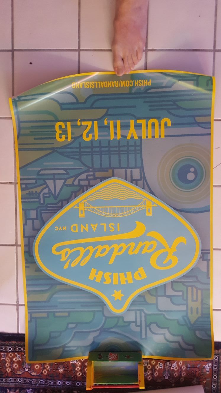 Phish concert promo poster