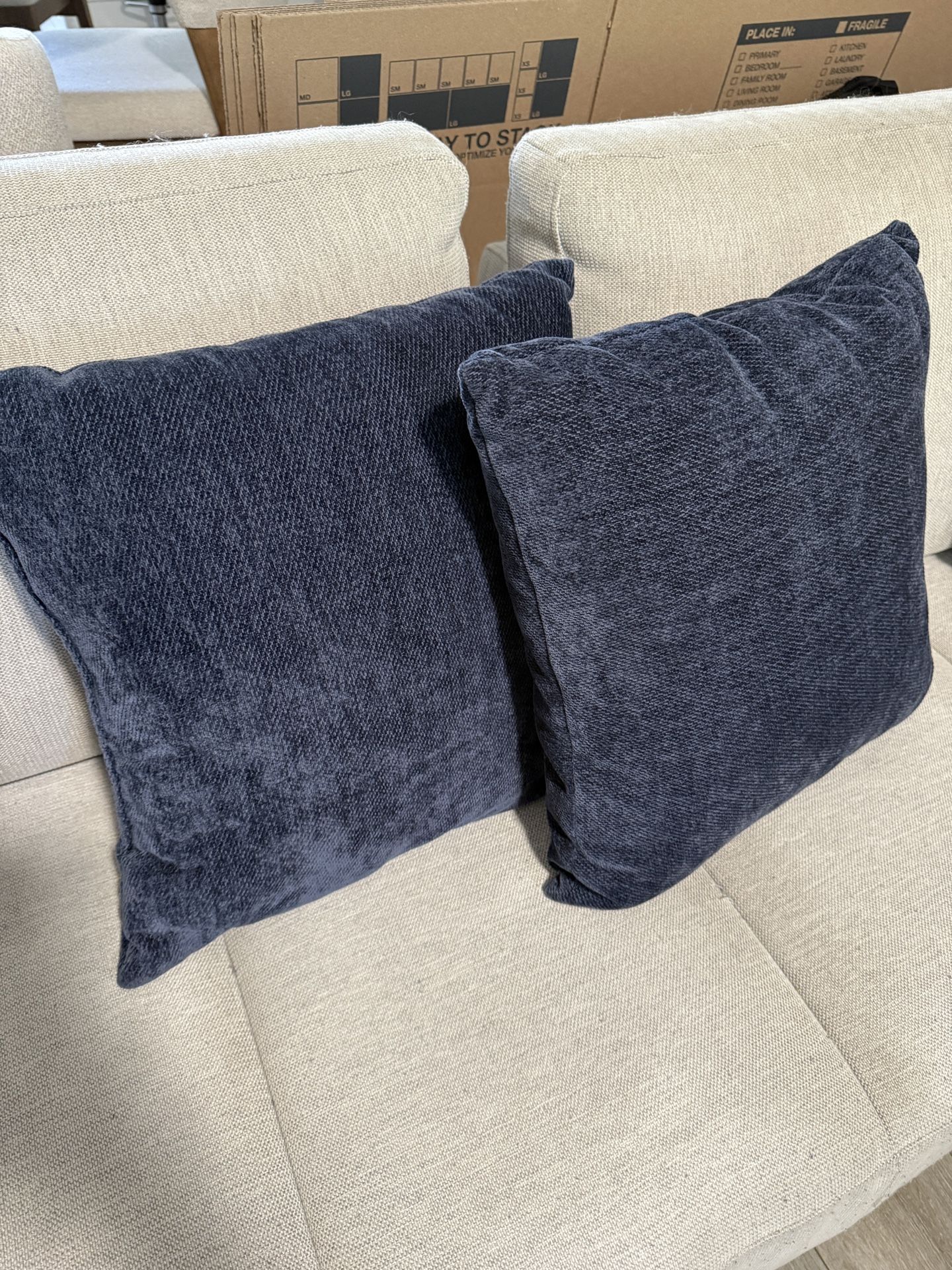 Blue Couch Pillows