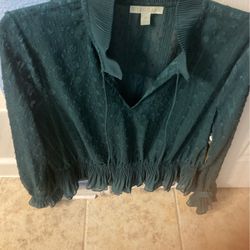 Green Blouse Size Xl