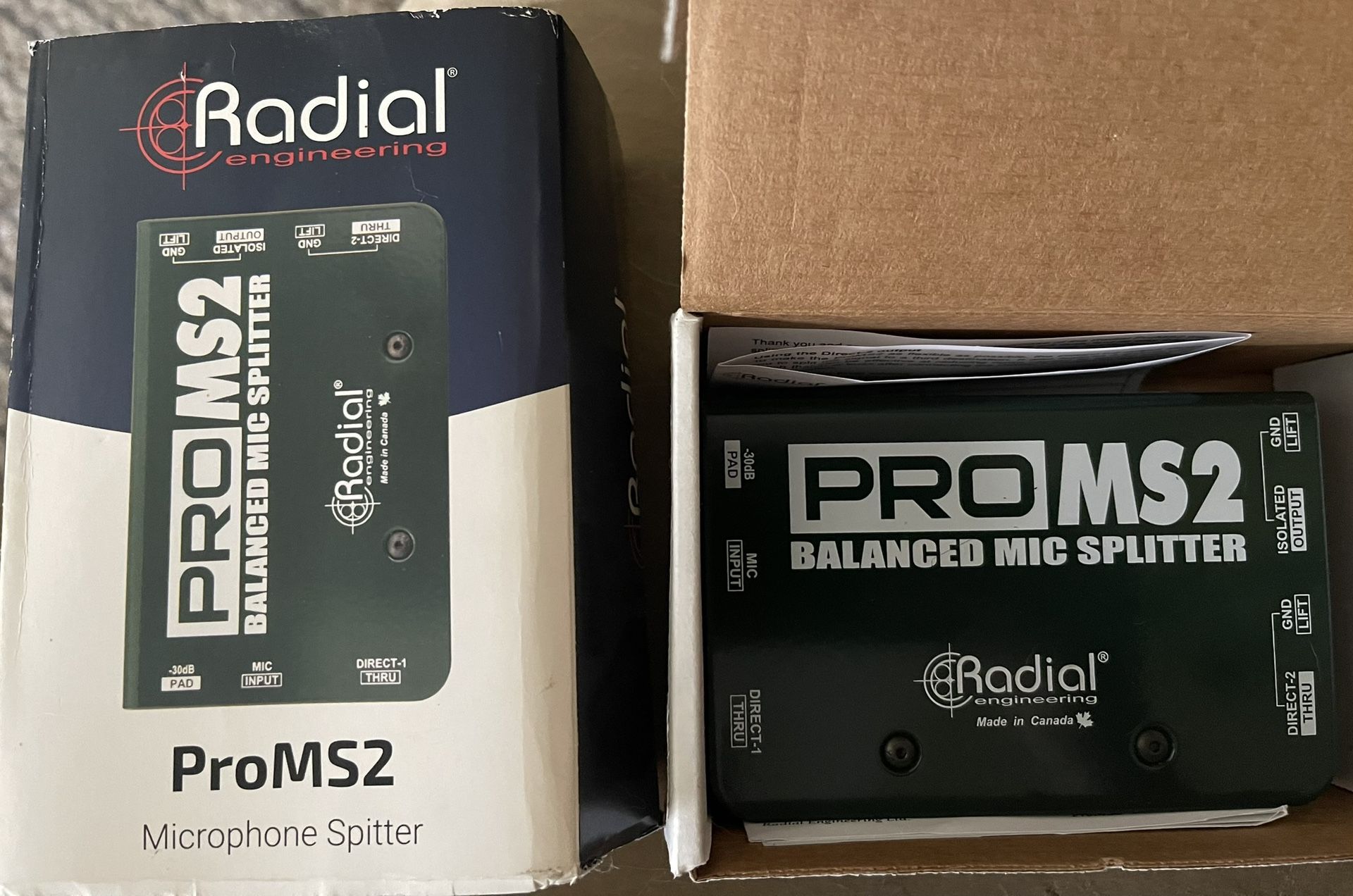 RADIAL PRO MS2 Mic Splitter