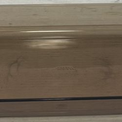 Vintage Pyrex #233-R Amber Brown Glass Baking Pan Casserole Dish 13”x 9”x 2” 3QT