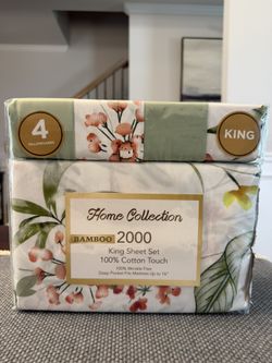 New King Size Sheet Set  (6 Piece) 