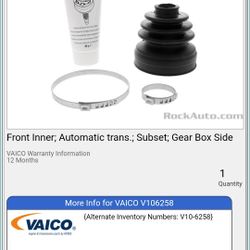 2013 VW Golf CV Boot