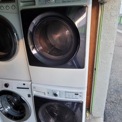 Kenmore Elite Front Load Washer And Stackable Gas Dryer Set With Steam 