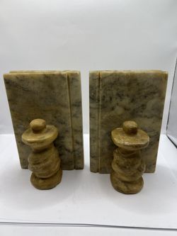 vintage hand-carved Book Holder, Marble.