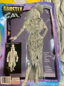 Ghostly gal Halloween costume.