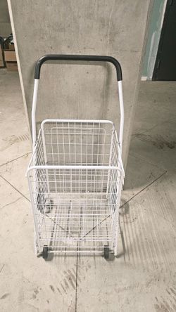 Honey-Can-Do White Four Wheel Utility Cart