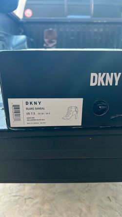 DKNY Black Leather Blake- Sandal