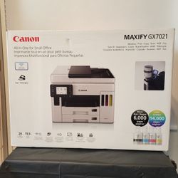 NEW Canon MAXIFY GX7021 Printer Wireless Copy/Fax/Print/Scan 