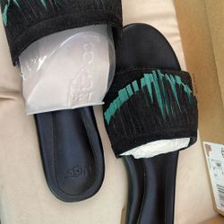 Ugg W 10 Sandal Black Green 