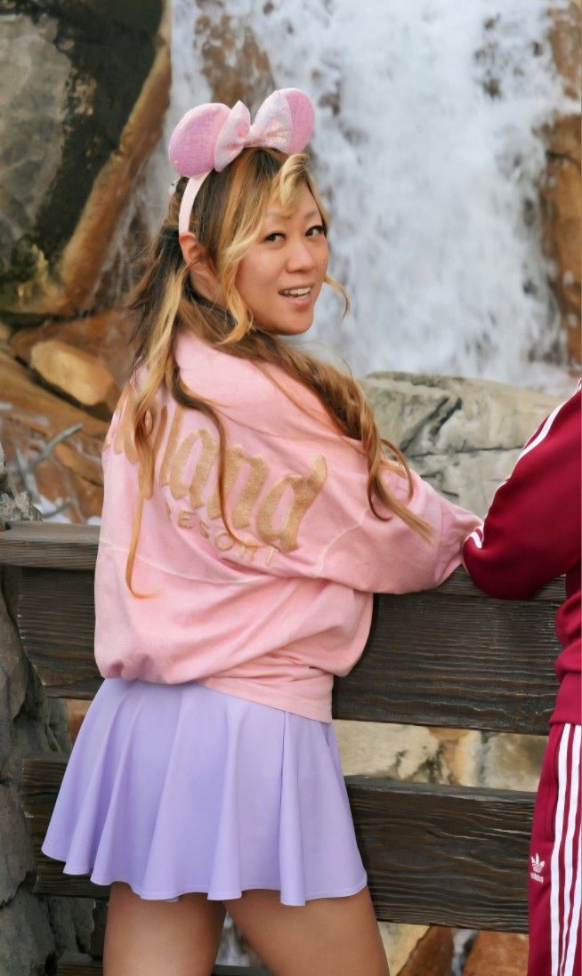 Small Adult DISNEY Spirit Jersey PINK WITH GOLD