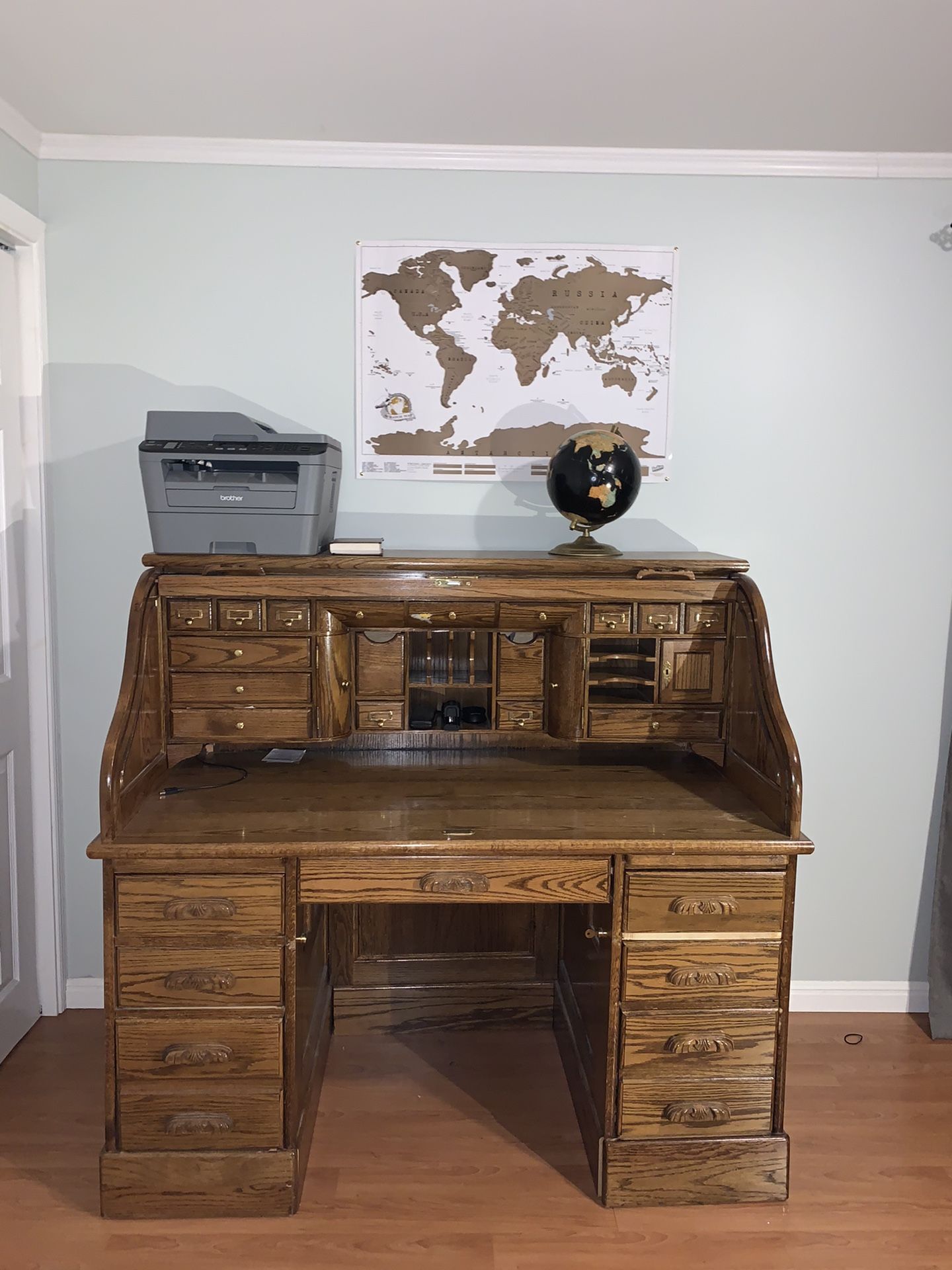 Vintage postmaster office desk