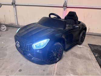 Black Mercedes AMG kids ride in car - electric 12v