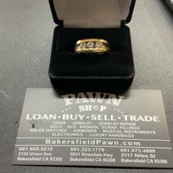 Men’s Band / Diamonds 14kg 1.08 Ctw. 4.8 Dwt ( Layaway Or Acima Leasing Options)