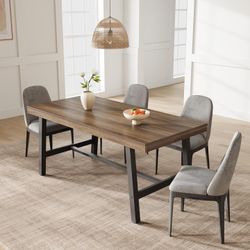 NEW IN BOX - GarveeHome Industrial Dining Table for 4-6 People