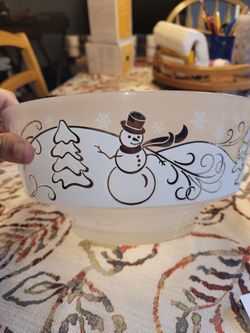 Lenox Snowman Bowl