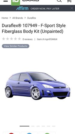 2000-2004 Ford Focus 4 piece body kit