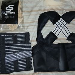 L-XL Back Support + Posture Corrector + Elbow Brace 