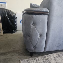 Tough Fabric Living Room Sofa Set