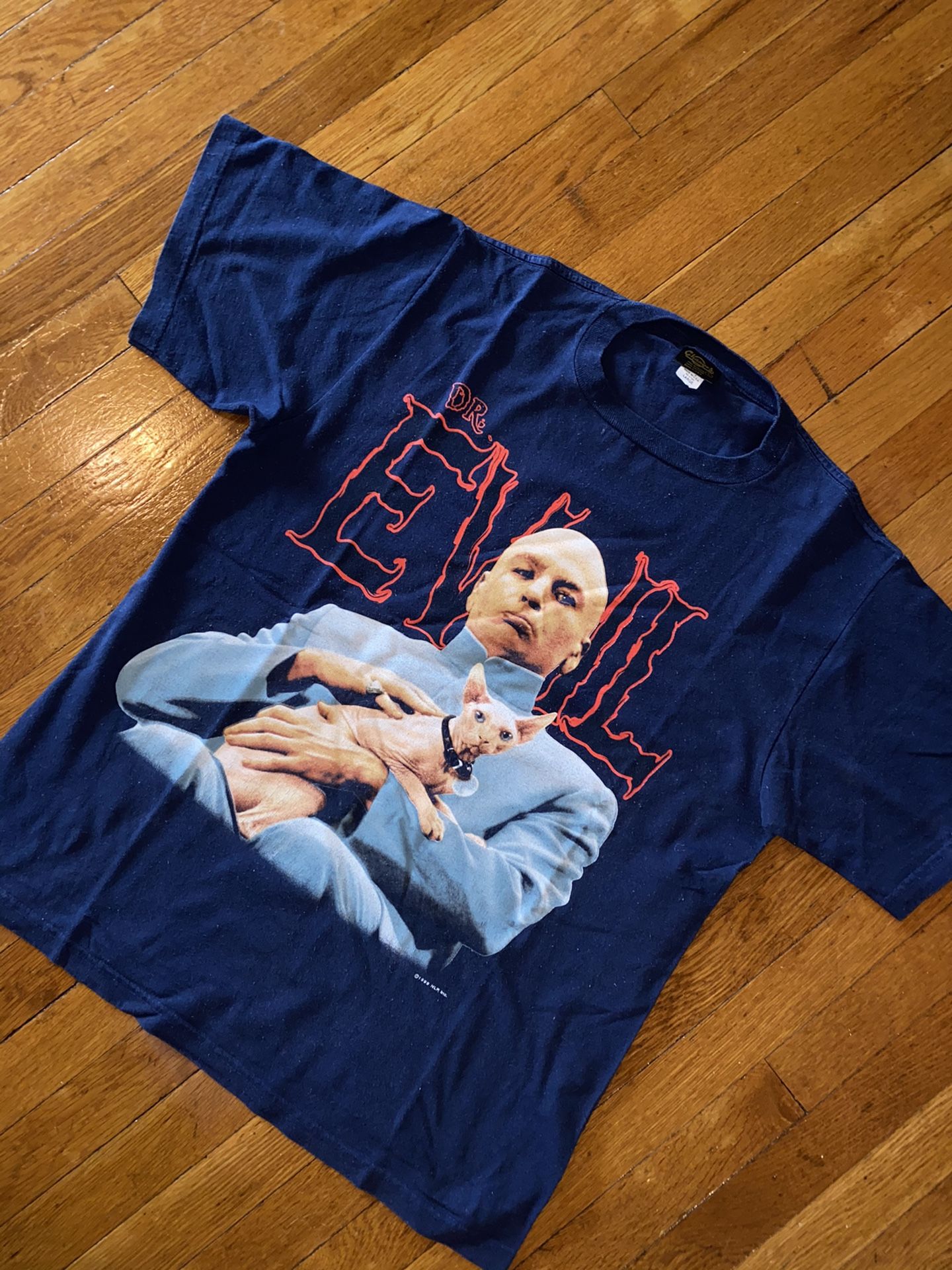 VINTAGE Austin Powers Dr Evil Movie 1999 T shirt Men Adult L 90s