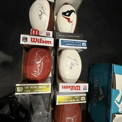 Authenticated Signed Footballs 