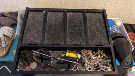 Cell phone holder and drawer