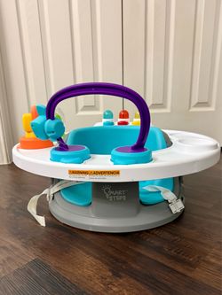 Smart Steps Explore N Play 5-in-1 Activity to Booster Seat - Blue Safari Fun