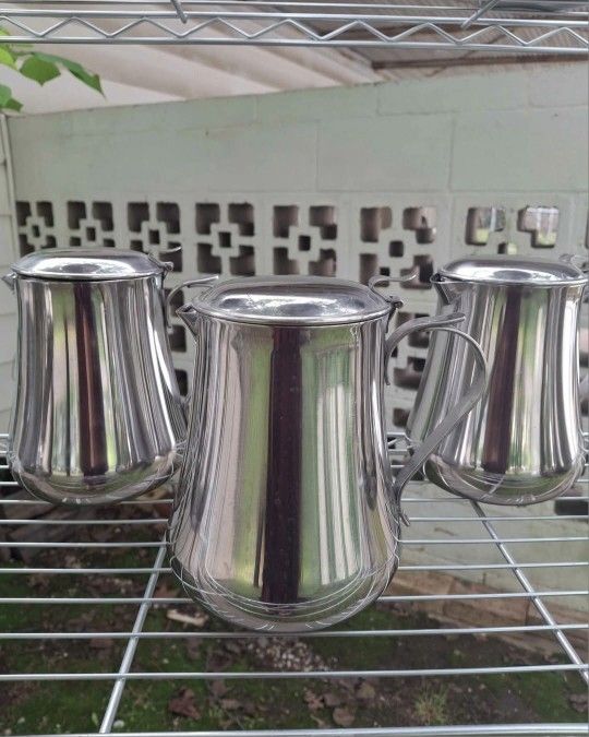Stainless Steel 2 Liter Drink Beverage Pitchers Set Of 10 Brazil