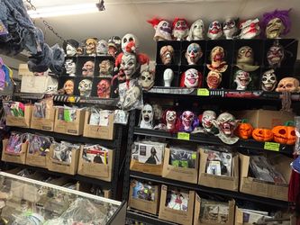 Come get your Last Minute Halloween Costume or Mask! Lots to choose from! Kids, babies, Adults and plus sizes!