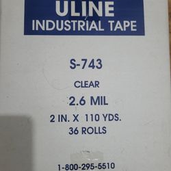 Uline Tape S-743 Rolls Tape Rolls 