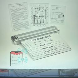 NEW Q302 Thermal Printer. inkless Printer for Business Travel with Bluetooth and WiFi Connection, Compatible w/Android/iOS Phone & Laptop,300DPI