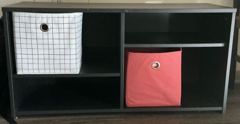 OBO Pick up ASAP - Storage Unit Horizontal, Bookshelf/Shoe Rack/TV Stand PLUS 3 FREE Cube STORAGE BINS