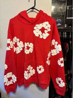 Denim tear hoodie red