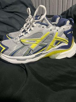 Balenciaga Runner Sneakers White Yellow Navy
